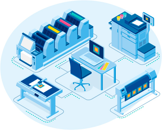 Робоче середовище CRM ERP для друкарні та поліграфії